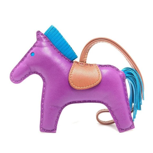 Hermes Accessories - HERMES Rodeo GM Bag accessories strap Bag charm Leather purple